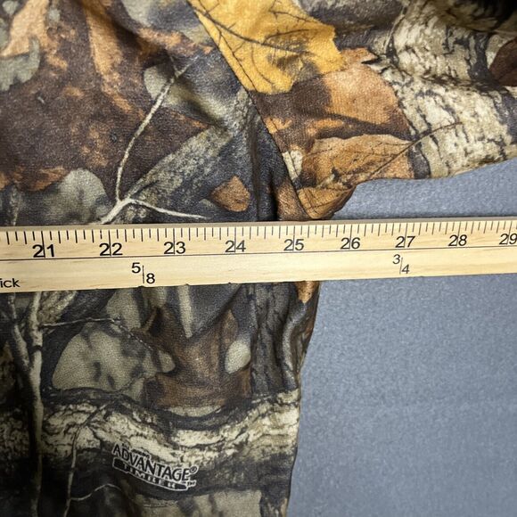 Vtg Walls Water-Pruf Hunters‎ Camouflage Full Zip Jacket Large Advantage Timber - Picture 10 of 11